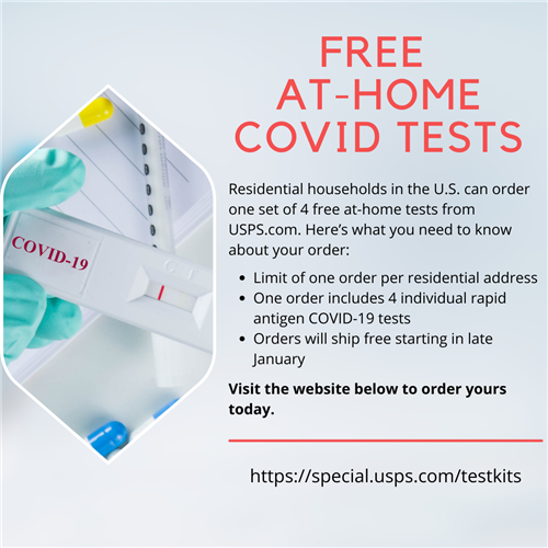 Free at-home covid tests